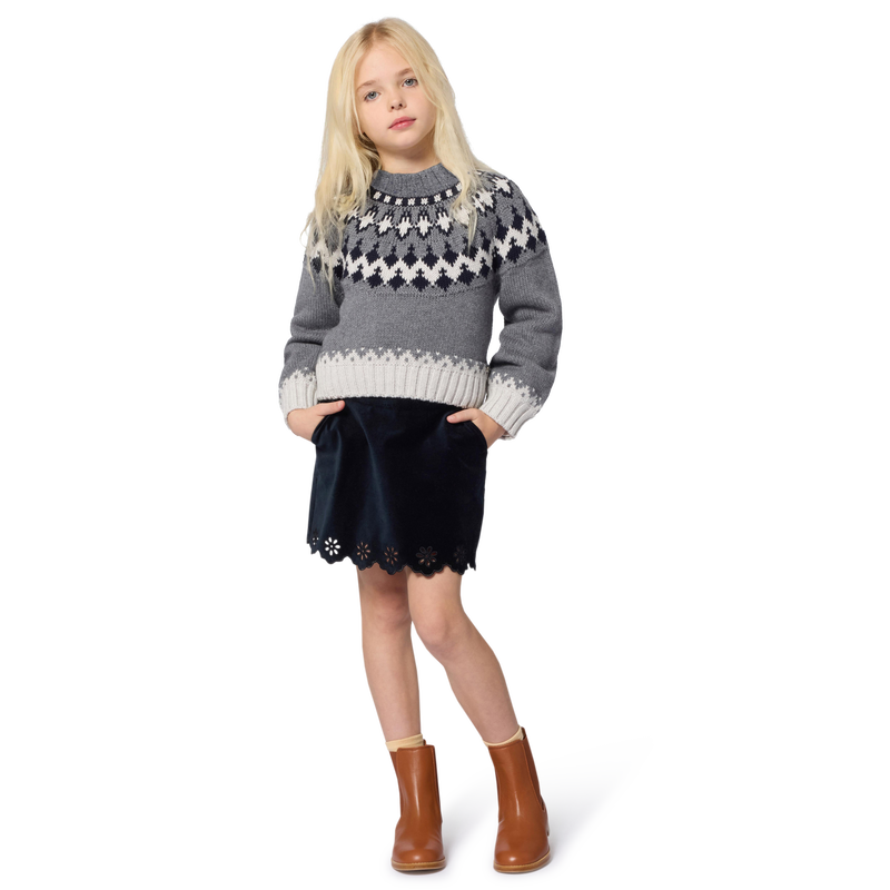 Knit round neck sweater CHLOE 
                        GIRL