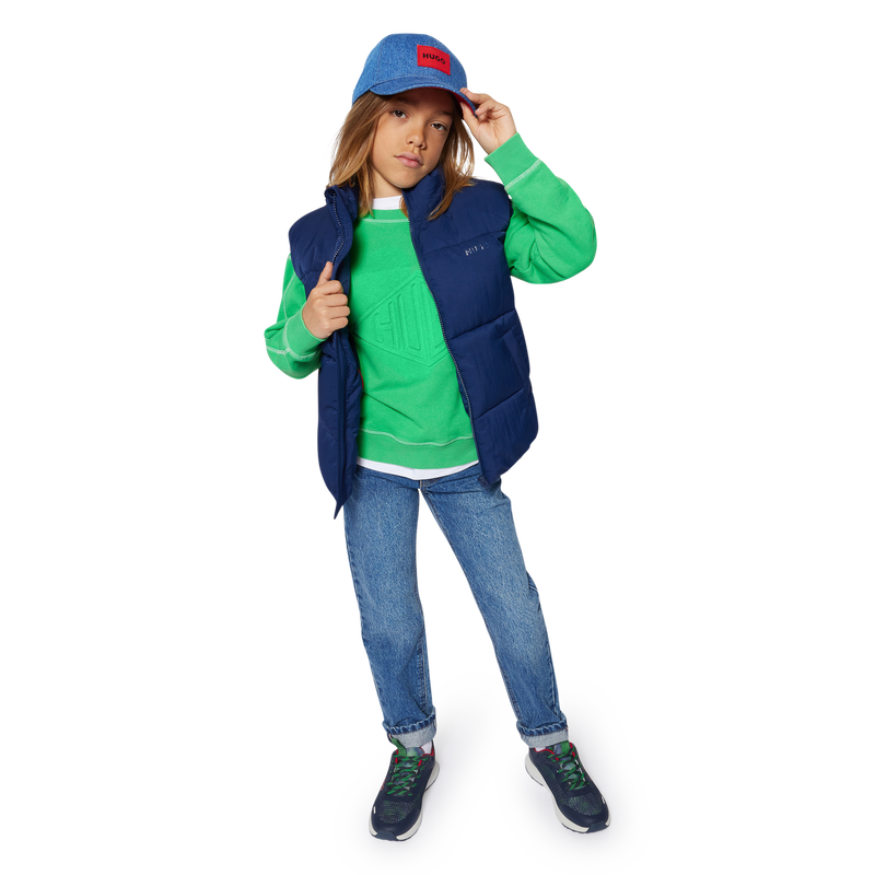 Cotton denim baseball cap HUGO 
                        BOY