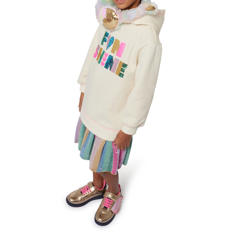 Novelty bi-material dress BILLIEBLUSH 
                        GIRL