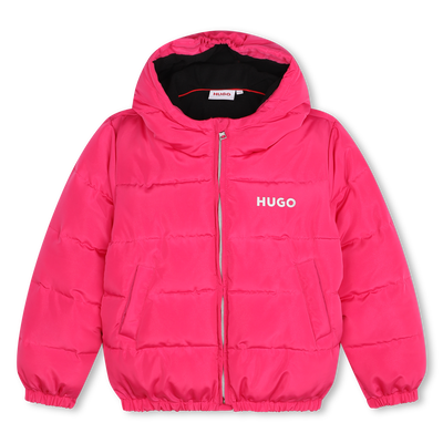 Hooded lined puffer jacket HUGO GIRL