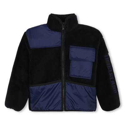 Zip-up bimaterial cardigan TIMBERLAND BOY