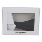 Cotton two-tone tie KARL LAGERFELD KIDS 
                    GIRL