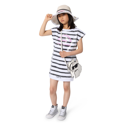SHORT SLEEVE DRESS KARL LAGERFELD KIDS GIRL
