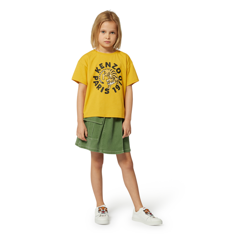 Short-sleeved cotton T-shirt KENZO KIDS 
                        GIRL