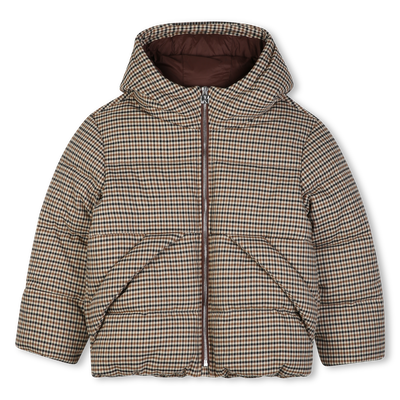 Plaid down jacket KIDS AROUND BOY
