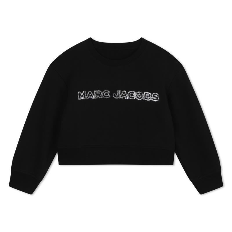 Cropped fleece sweatshirt MARC JACOBS 
                        GIRL