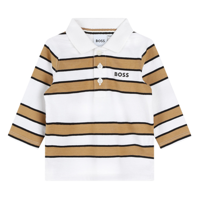 Striped cotton polo shirt BOSS BOY