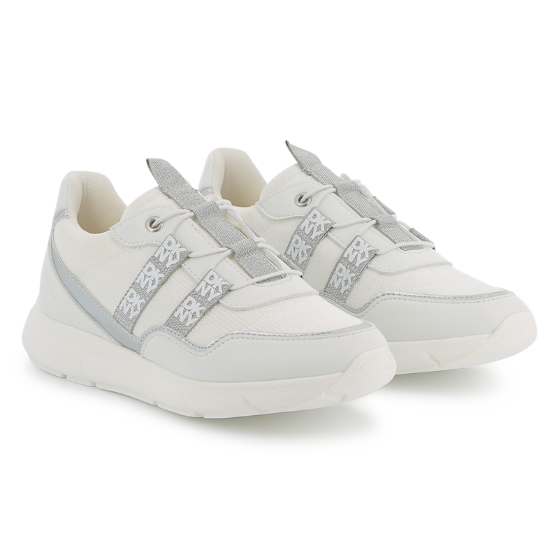 Two-material lace-up trainers DKNY 
                        GIRL