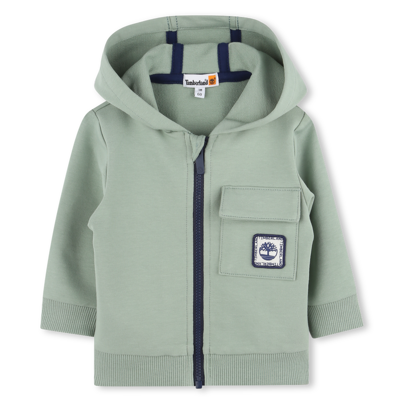 Hooded fleece cardigan TIMBERLAND 
                        BOY