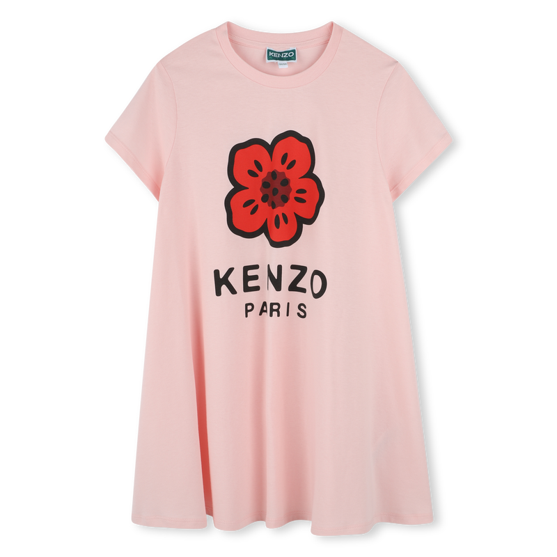 Loose dress with logo print KENZO KIDS 
                        GIRL