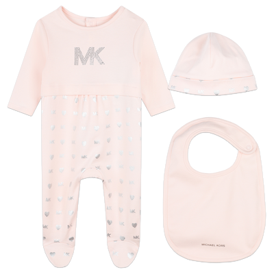 Cotton pyjamas, hat and bib MICHAEL KORS GIRL