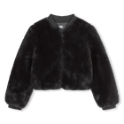 Fluffy polar fleece jacket KARL LAGERFELD KIDS 
                    GIRL
