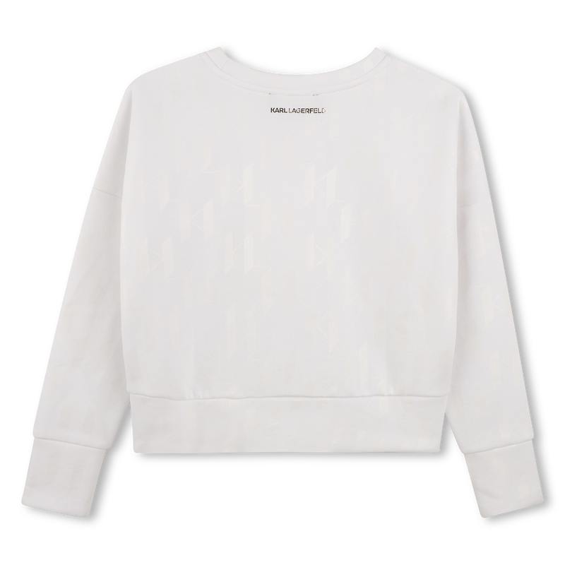 Long sleeve sweatshirt KARL LAGERFELD KIDS 
                        GIRL