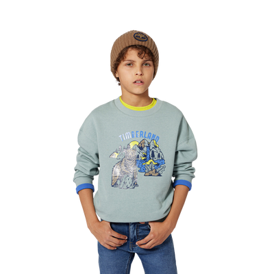 Knitted badge hat with logo TIMBERLAND BOY