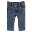 Jeans with rivets at the back, DOUBLE STONE+BLEACH, hi-res