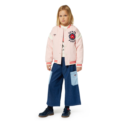 Embroidered woollen jacket KENZO KIDS GIRL