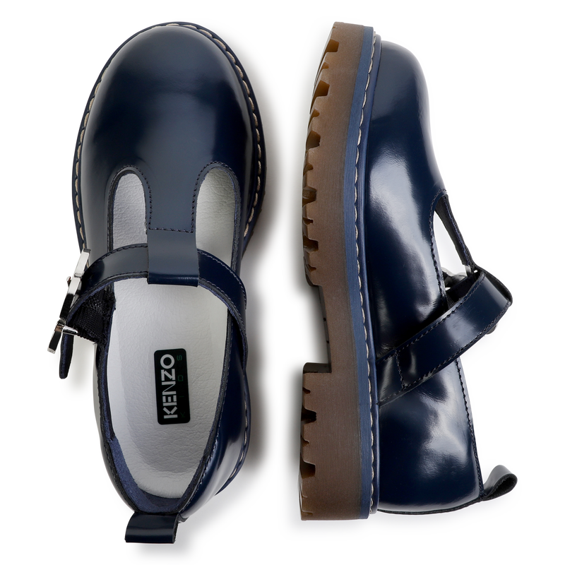 Buckled Leather Mary-Janes KENZO KIDS 
                        GIRL