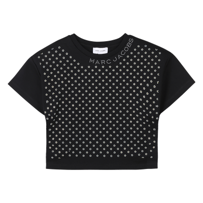 Cotton top with diamant&eacute;s MARC JACOBS GIRL