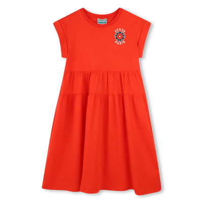 Dress with cutout waist panel KENZO KIDS GIRL