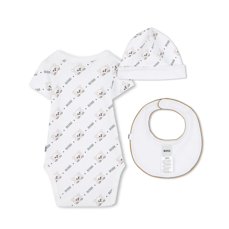 Three-piece newborn set BOSS 
                        UNISEX
