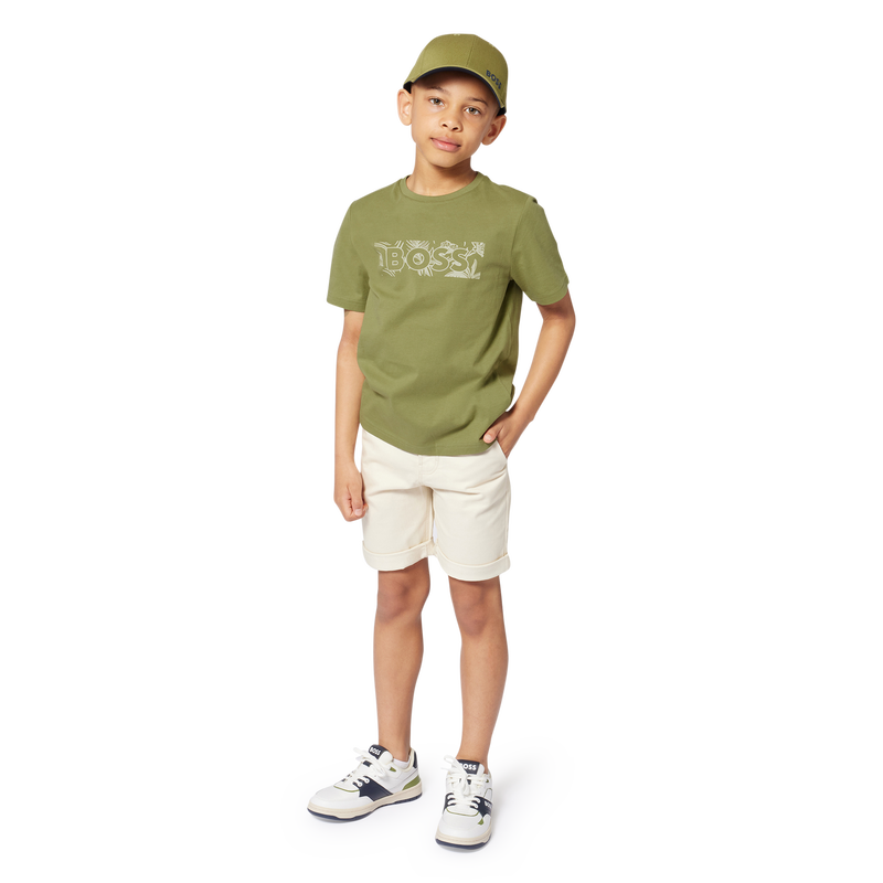 Short-sleeved cotton T-shirt BOSS 
                        BOY