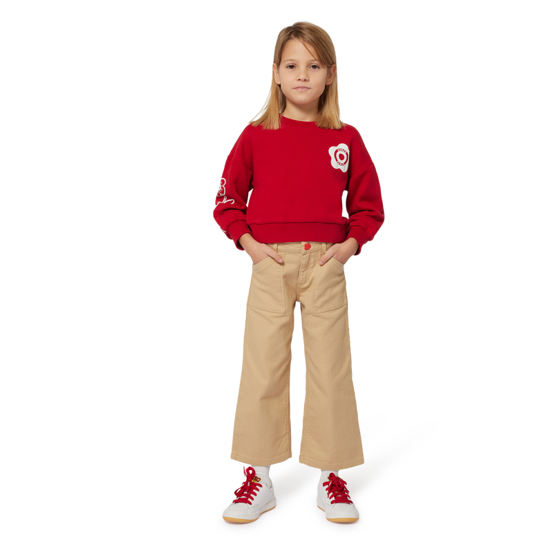 Cotton Fleece Sweatshirt KENZO KIDS 
                        GIRL