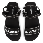 Light hook-and-loop sandals KARL LAGERFELD KIDS 
                    GIRL