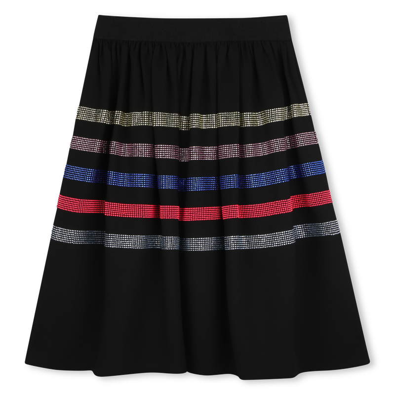 Crepe skirt with diamant&eacute;s SONIA RYKIEL 
                        GIRL