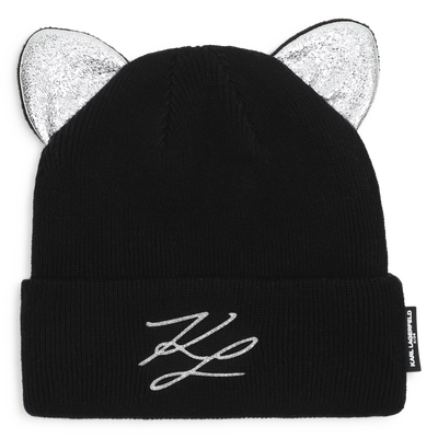Knitted beanie KARL LAGERFELD KIDS GIRL