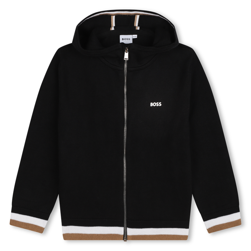 Cotton and wool cardigan BOSS 
                        BOY