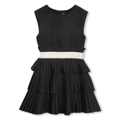 PLEATED SHORT SLEEVE DRESS KARL LAGERFELD KIDS GIRL