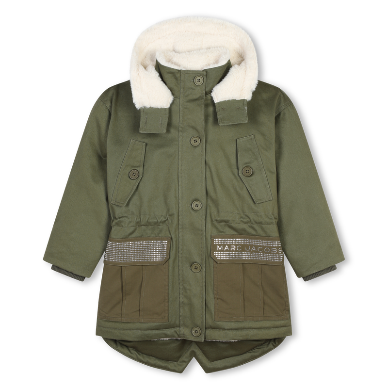 Hooded parka with pockets MARC JACOBS 
                        GIRL