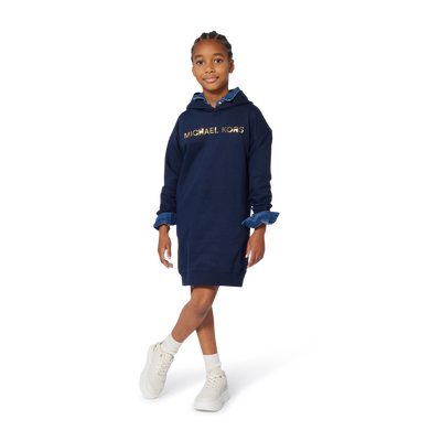 Fleece hooded dress MICHAEL KORS GIRL