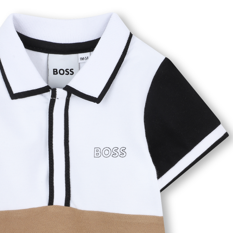 Short colour-block romper BOSS 
                        BOY