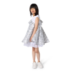 Bi-material ceremonial dress KARL LAGERFELD KIDS 
                    GIRL