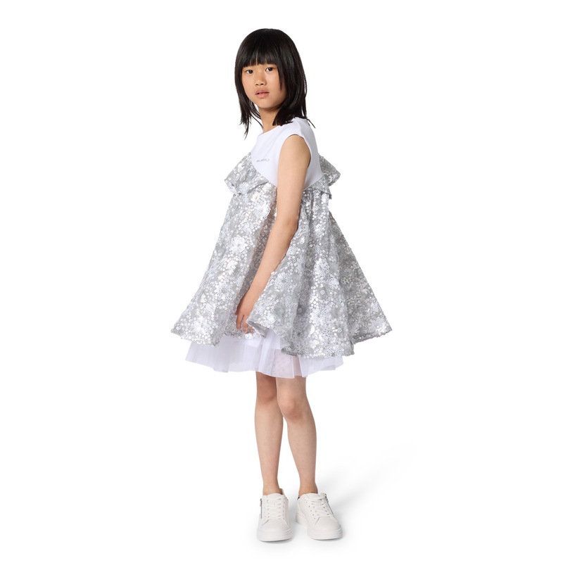 BI-MATERIAL CEREMONIAL DRESS KARL LAGERFELD KIDS 
                        GIRL