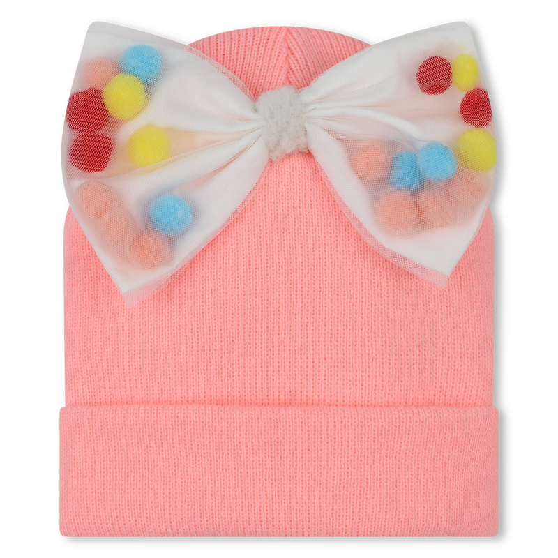 Bow and pompom hat BILLIEBLUSH 
                        GIRL