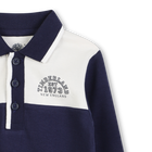 Two-tone cotton polo shirt with ribbed edge TIMBERLAND 
                    BOY