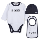 Bodysuit, bib and hat set BOSS 
                    BOY