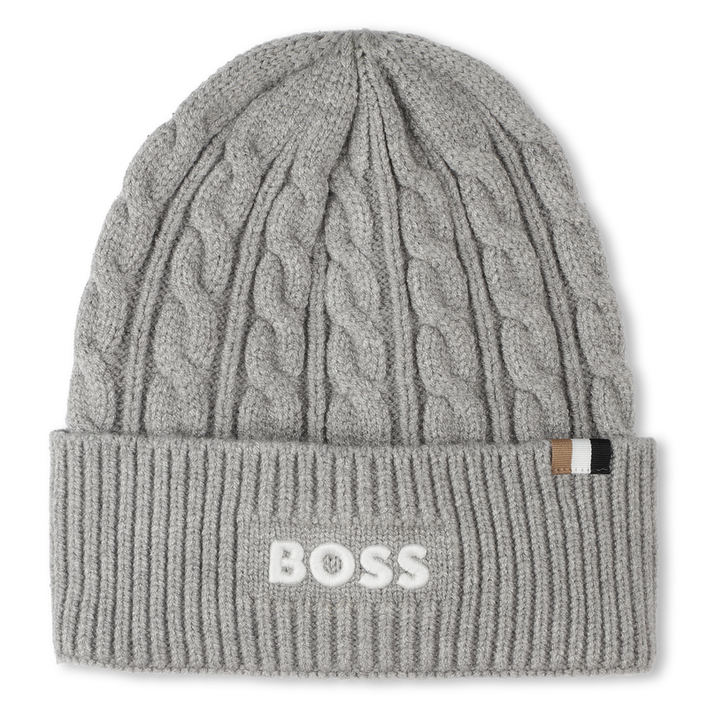 Cable knit beanie BOSS 
                        BOY