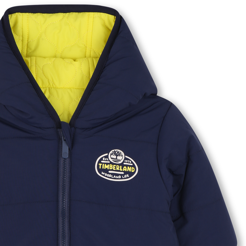 Reversible down jacket with warm hood TIMBERLAND 
                        BOY