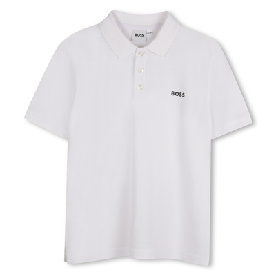 Cotton polo shirt with logo BOSS BOY