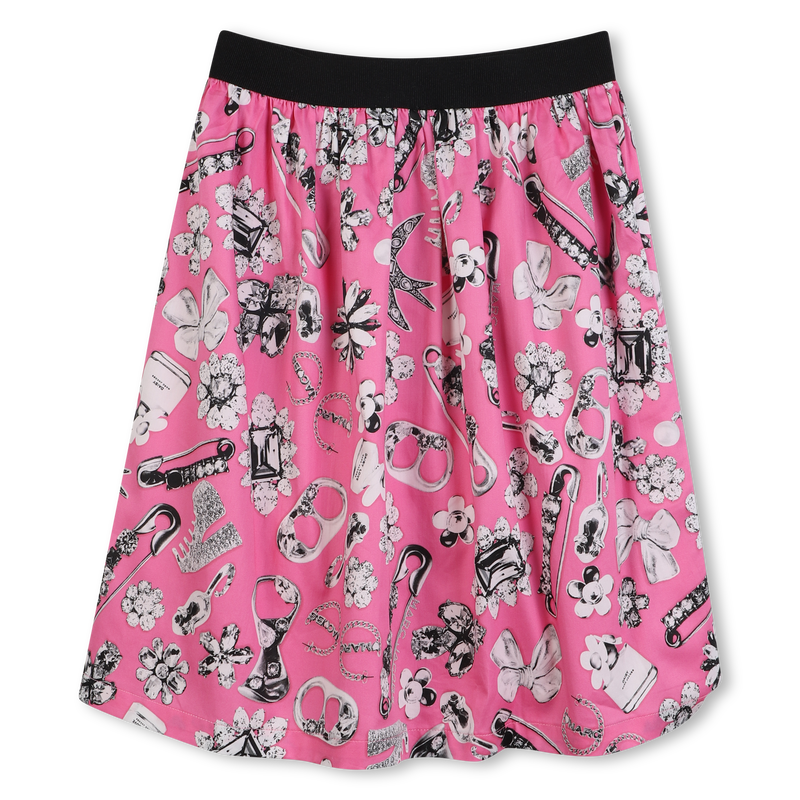Cotton satin skirt MARC JACOBS 
                        GIRL