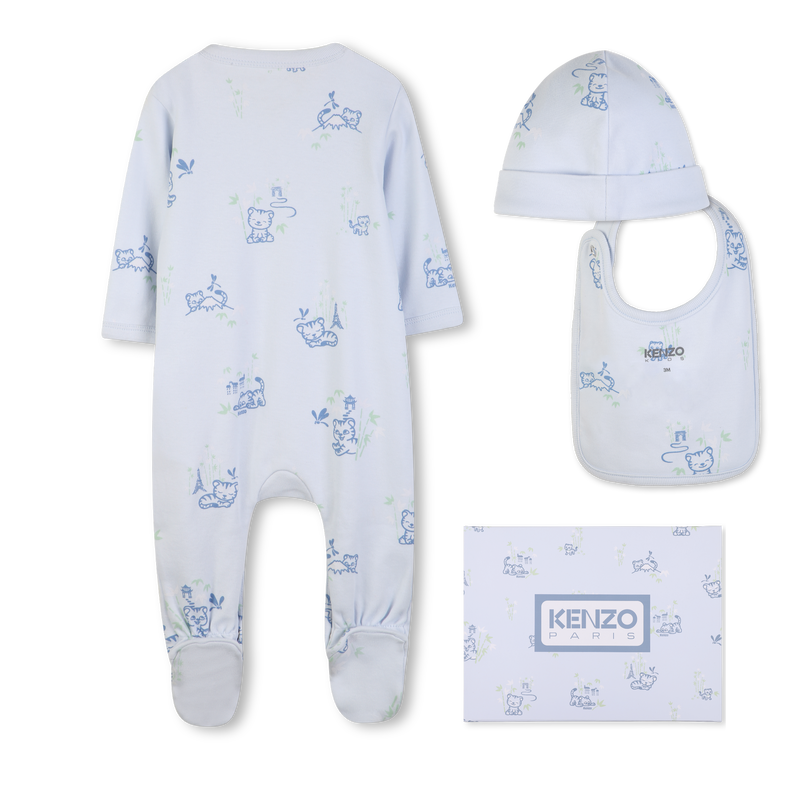 PAJAMA, HAT AND BIB SET KENZO KIDS 
                        BOY