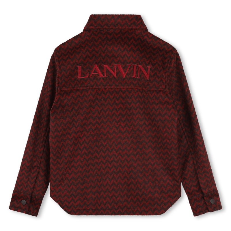 Printed Fleece Shirt Jacket LANVIN 
                        BOY