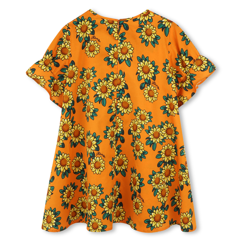 Sunflower print dress KENZO KIDS 
                        GIRL