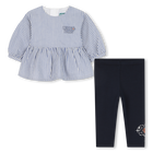 Blouse + legging set KENZO KIDS 
                    GIRL