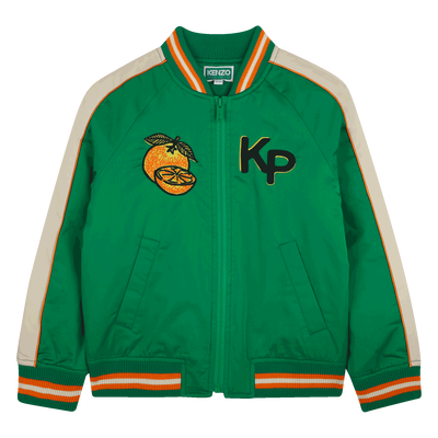 Cotton satin jacket KENZO KIDS BOY