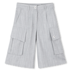 Long shorts with woven stripes DKNY 
                    GIRL