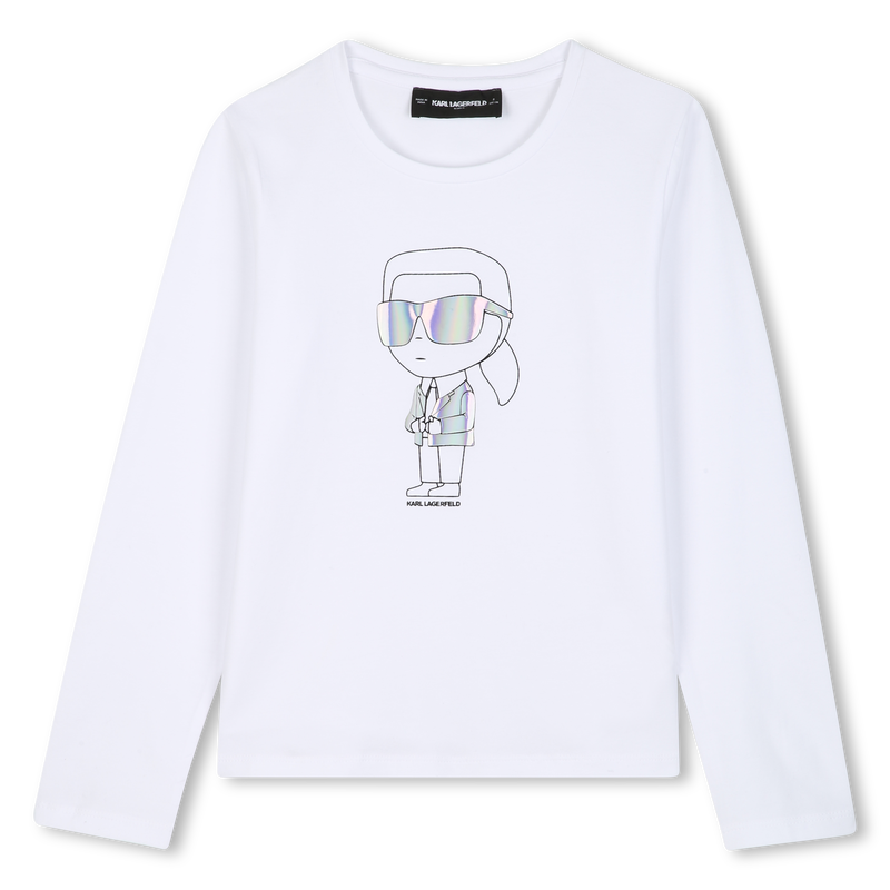 Long sleeve t-shirt KARL LAGERFELD KIDS 
                        GIRL